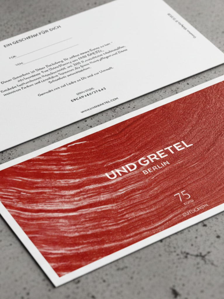 Geschenkgutschein Gutscheinkarte